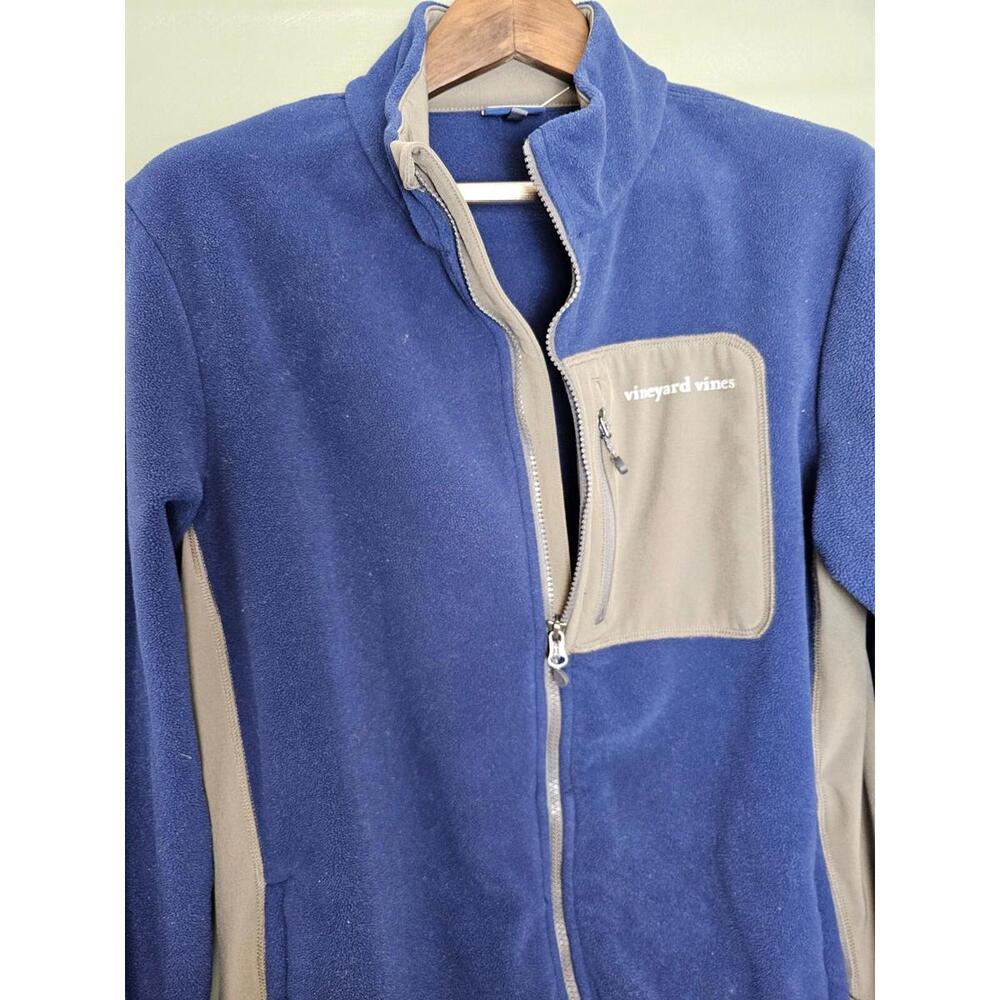 Vineyard Vines Sweatshirt Blue Mens Size M Zipper Fleece